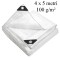 Prelata ranforsata transparenta, 4x5 m 100g/mp, impermeabila, protectie UV+ si inghet