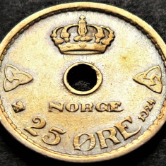 Moneda istorica 25 ORE - NORVEGIA, anul 1924 * cod 255