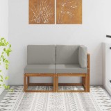 vidaXL Canapea de exterior din mijloc și colț cu pernă 2 Bucată 900470