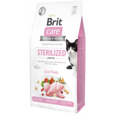 BRIT CARE PISICA CEREALE FĂRĂ CEREALE STERILIZAT SENSITIVE 2 KG