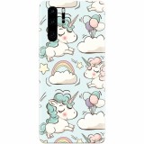 Husa silicon pentru Huawei P30 Pro, Unicorns And Clouds