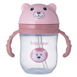 Cana cu paie si manere, Honey Baby, Ursuletul Roz, 235 ml