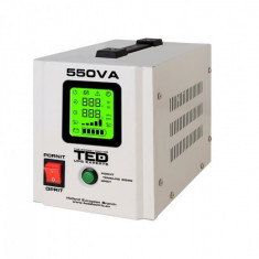 UPS pentru centrala TED Electric 550VA / 300W Runtime extins utilizeaza 1 acumulator (neinclus) Sinusoidala Pura