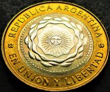 Cumpara ieftin Moneda bimetal 2 PESOS - ARGENTINA, anul 2015 * cod 1674