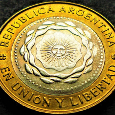 Moneda bimetal 2 PESOS - ARGENTINA, anul 2015 * cod 1674