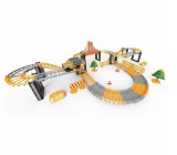 Set circuit santier cu masinuta electrica 88 piese