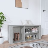 VidaXL Pantofar, gri beton, 100x35x45 cm, lemn prelucrat