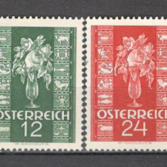 Austria.1937 Timbre de felicitare-Flori MA.541