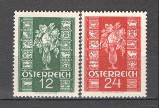 Austria.1937 Timbre de felicitare-Flori MA.541