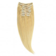 Clip-On Par Natural Volum 40cm 140gr Blond Deschis #60 foto