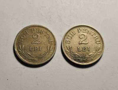 Lot 2 lei 1924 Ambele Monetarii Poissy si Bruxelles foto