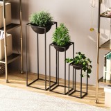 Cumpara ieftin Ghiveci decorativ GED019 Negru 28x80x28 cm