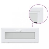 Cumpara ieftin Fereastra de subsol &bdquo;RISOR&rdquo; 110x40 cm inclinat 3 geam alb