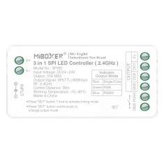 Controler MiBoxer SPIR3 3in1 banda LED digitala 2.4Ghz, DC5V-24V, 10A, SPIR3