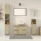 vidaXL Set mobilier de baie, 3 piese, stejar sonoma, lemn prelucrat 3307671