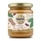 Crema Tartinabila de Arahide Crunchy cu Sare Bio 250 grame Biona, Biona Organic