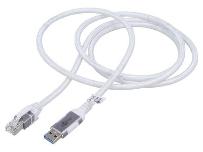Cablu USB 3.0 RJ45 alb 1m foto