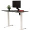 Birou reglabil electric IntelliFlex 2 motoare, controler digital cu memorie, sistem anticoliziune, cadru alb, blat negru 120x60 cm, nou