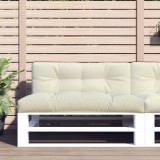 Cumpara ieftin Pernă de paleți, crem, 120x40x12 cm, material textil