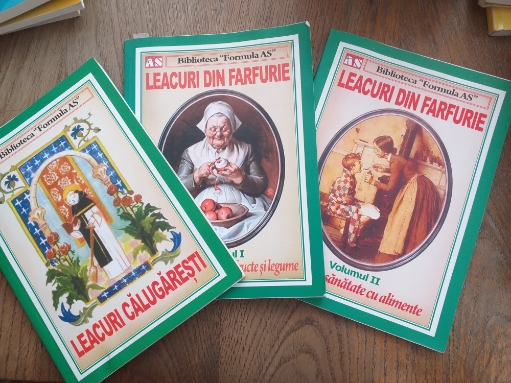 Leacuri din farfurie(doua vol.) + LEACURI CALUGARESTI - BIBLIOTECA FORMULA  AS | arhiva Okazii.ro