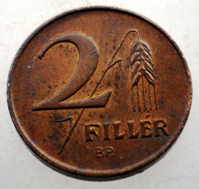 2.282 UNGARIA 2 FILLER 1947 XF foto