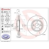 Set disc frana Hyundai Grandeur (Hg) 01.11-, I30 (Gd) 06.11-, I30 Coupe 05.13-, I30 Estate (Gd) 06.12-, I30 Estate Van (Gde Gd) 06.12-, I30 Hatchback, BREMBO
