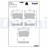 Set placute frana disc Mitsubishi Delica / Space Gear, L400, Pajero, Pajero II, Pajero II Canvas Top, Pajero Sport I, Pajero Sport III, Sigma Motor