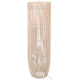 Lampă de podea, alb, 52 cm, răchită, E27