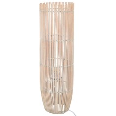 Lampă de podea, alb, 52 cm, răchită, E27 foto