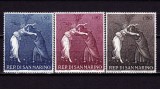 (S2) San Marino 1968 &quot;Craciun -Nasterea mistica- Botticelli&quot;,serie gravata, MNH