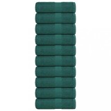 vidaXL Prosoape de săpun 10 buc Verde 30x30 cm 360 g/m&sup2; 100% bumbac