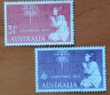 AUSTRALIA--1957-''CRACIUN''-2V..-stampilat-MNH-Vezi-Scan