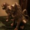 Impozant set de 2 sculpturi lei din bronz masiv piese deosebite