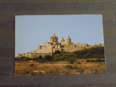 MALTA - MDINA ( MEDINA ) - VEDERE GENERALA A ORASULUI DIN AFARA - foto