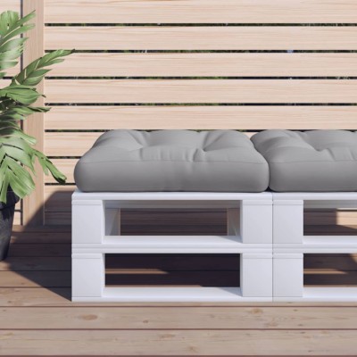 Gossi perna de paleti, gri, 60x60x12 cm, material textil foto