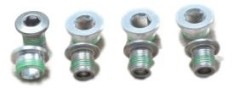 Xx Chain Ring Bolt Kit Sram - 4 x 2, Silver Ultimate FactoryBikes