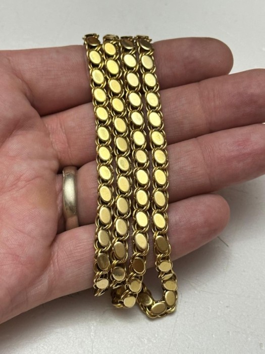 LANT AUR 14K - Barbati - Lung - 67.5cm - Grecia - Vintage - 27g - 470lei/gr.