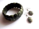 Set cu serpentine green .set bratara si cercei cu serpentine green 47302
