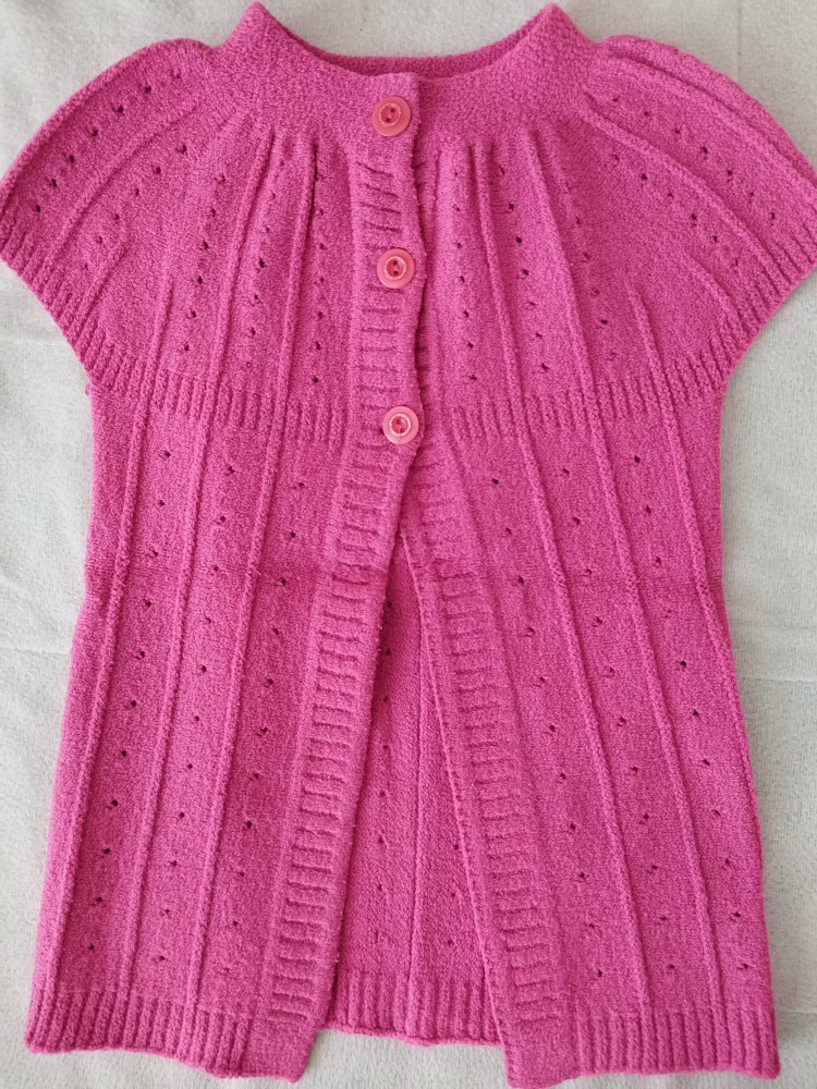 Vesta tricotata roz, 6-7 ani, Fete | Okazii.ro