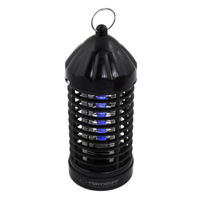 Lampa UV anti-insecte, Esperanza Terminator II, 2W, tensiune grilaj 600 V, neagra foto