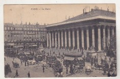 bnk cp Franta - Paris - Bursa - circulata spre Piatra Neamt 1909 - uzata foto