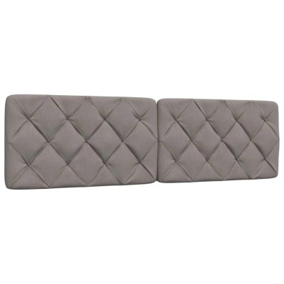 vidaXL Pernă pentru tăblie de pat, gri taupe, 180 cm, material textil 4019237 foto