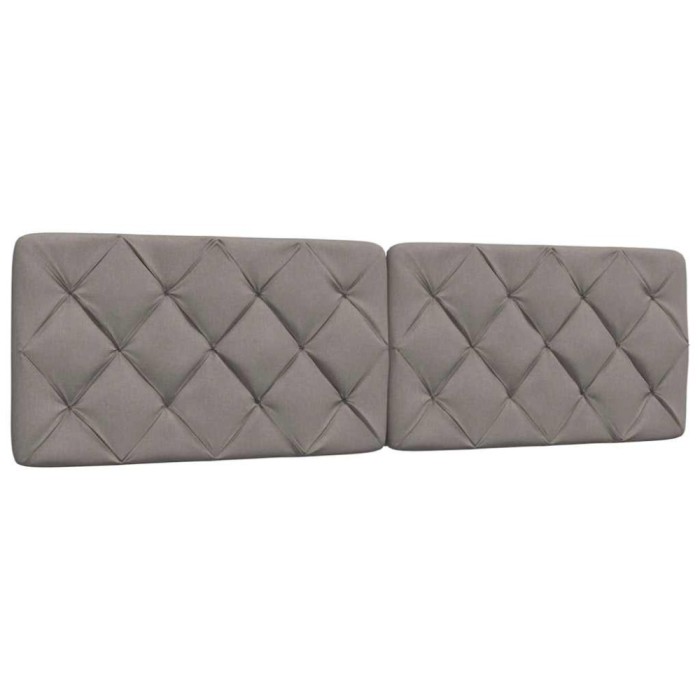 vidaXL Pernă pentru tăblie de pat, gri taupe, 180 cm, material textil 4019237