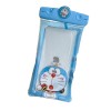 Husa subacvatica mascot waterproof flippy, snowproof, universala, cu snur, pentru telefon sau documente, cat, bleu
