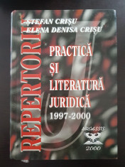 REPERTORIU DE PRACTICA SI LITERATURA JURIDICA 1997-2000 - Crisu foto