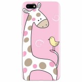 Husa silicon pentru Huawei Y5 2018, Cute Giraffe