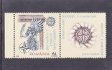 ROMANIA 2008 - SUMMITUL NATO -BUCURESTI, VINIETA FOLIO AUR, MNH - LP 1798, Istorie, Nestampilat