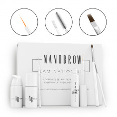 Set laminare pentru sprâncene Nanobrow Lamination Kit - pentru laminare acasă