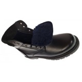 Cumpara ieftin Bocanci barbati din piele naturala imblaniti, model iarna KLAUS BOC330NV