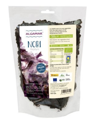 Alge nori eco 50g Algamar foto